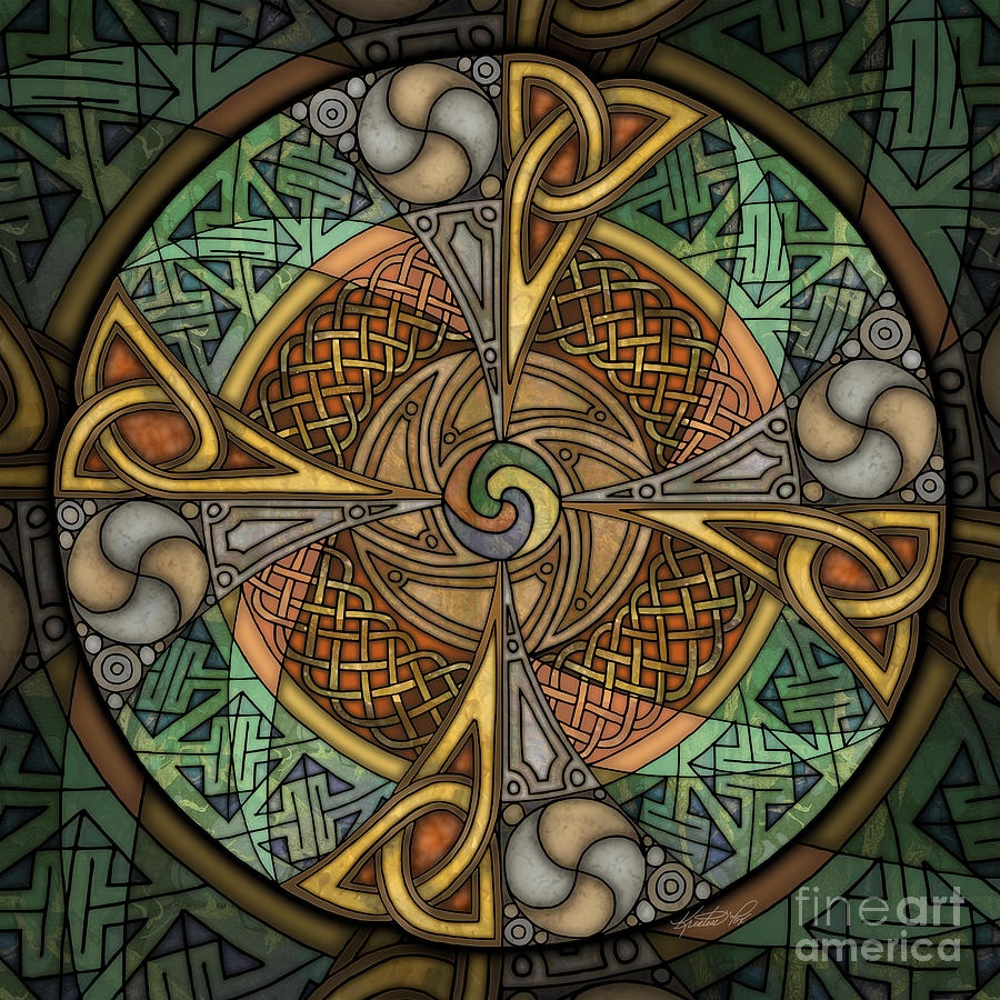 Celtic mandala art painting